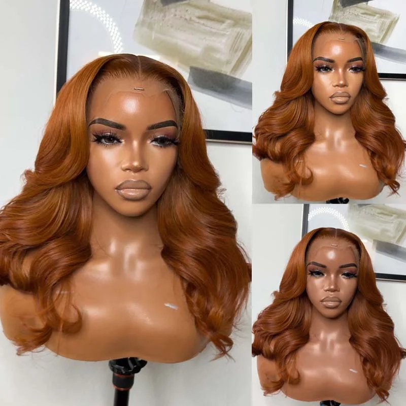 Glueless wig with a straight texture for a sleek and minimalist lookeullair Chestnut Brown Layered Cut Body Wave Wavy Human Hair Wig Glueless Colored Human Hair Lace Frontal Wig