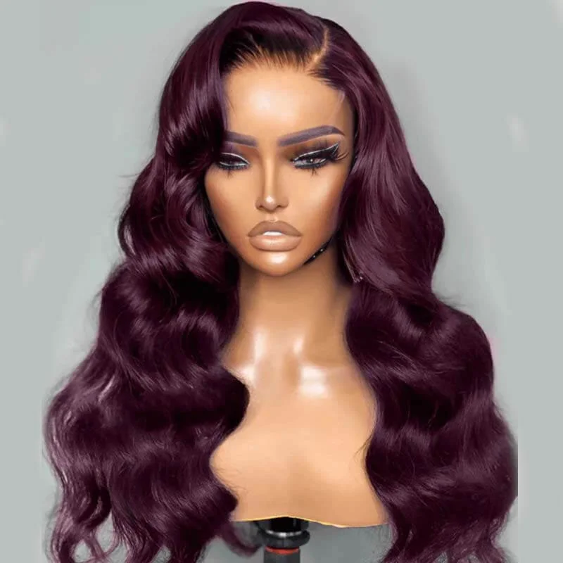 Dark Purple Plum Color Body Wave