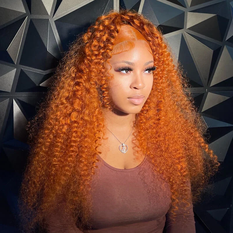 Orange Ginger Kinky Curly