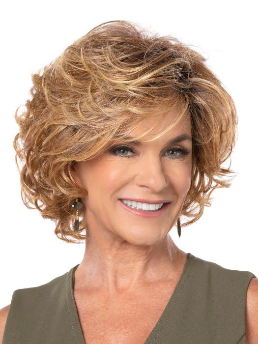 Medium - length wig with a curly texture for a bold and stylish choiceGorgeous Wig by Toni Brattin | Regular Cap | Heat Friendly Synthetic