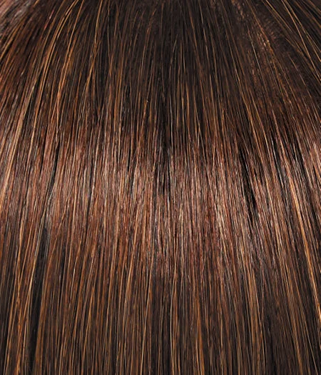 SS8/29 GLAZED HAZELNUT | Rich Medium Brown Evenly Blended with Ginger Blonde Highlights with dark roots