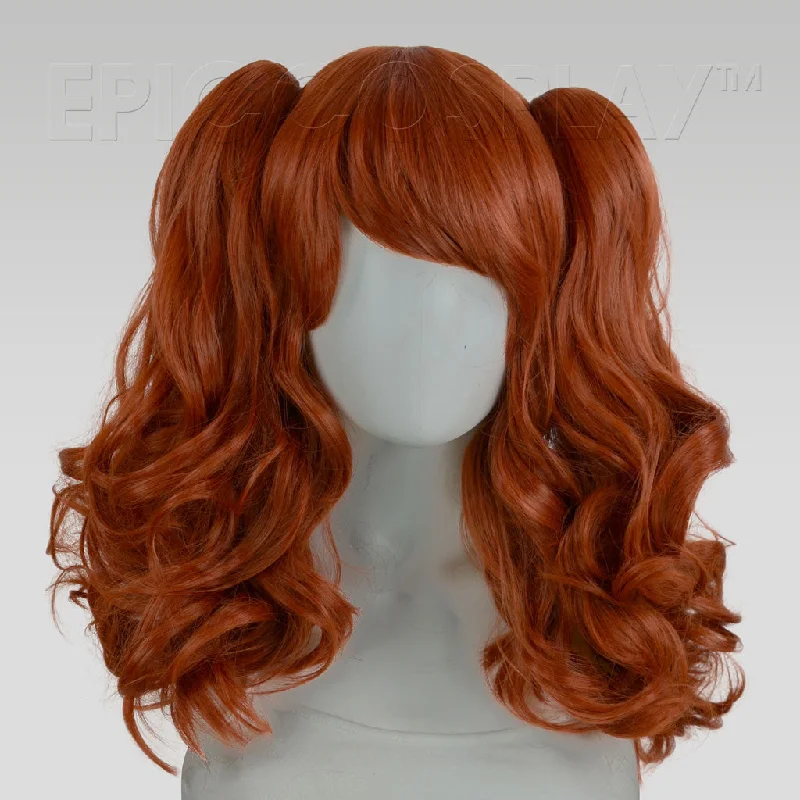 Medium - length wig with a 180 - density for a full and thick appearanceMaia - Copper Red Wig