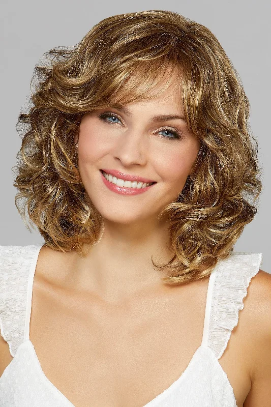 Medium - length wig with a middle - part for a classic and elegant styleMane Attraction Wigs - Broadway (#407)