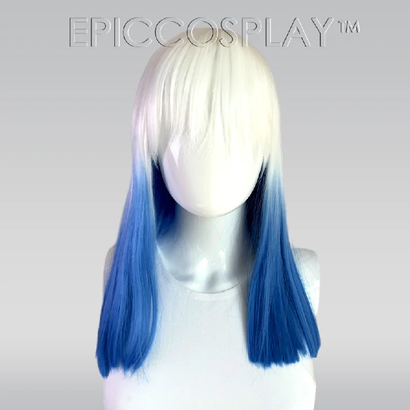 Medium - length wig with a wispy fringe for a soft and feminine lookSignature - White/Blue Medium Length Wig