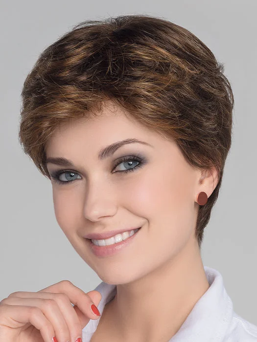 Virgin - human - hair curly wig for the highest qualitySpring Mono Wig by Ellen Wille | Synthetic Hair | Petite/Average Cap