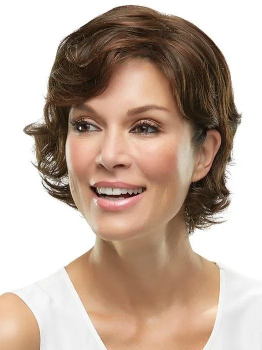 Medium - length wig with a pre - plucked hairline for a more natural lookTop Crown | Synthetic Hair Topper (Full Mono)