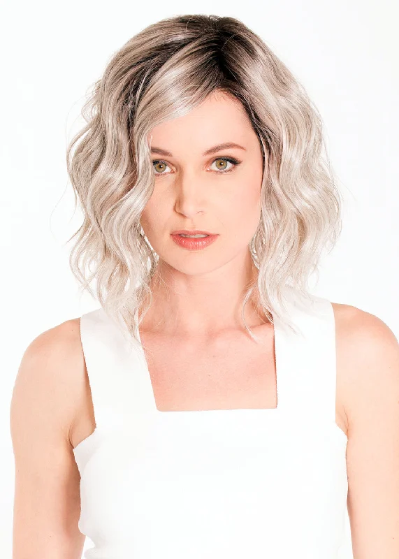 Medium - length wig with a platinum - blonde color for a bold and trendy lookVienna Roast Wig by Belle Tress | Heat Friendly Synthetic | OPEN BOX